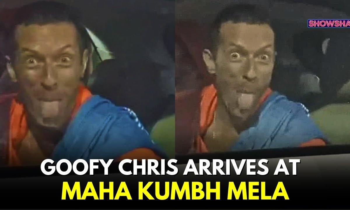 Coldplays Chris Martin & GF Dakota Johnson Arrive At Maha Kumbh Mela  For Spiritual Experience
