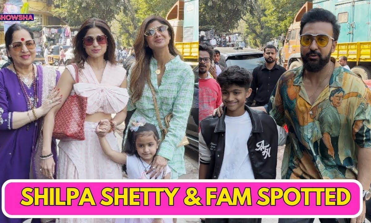 Shilpa Shetty, Raj Kundra & Fam Step Out To Celebrate Shamita Shettys 46th Birthday| WATCH