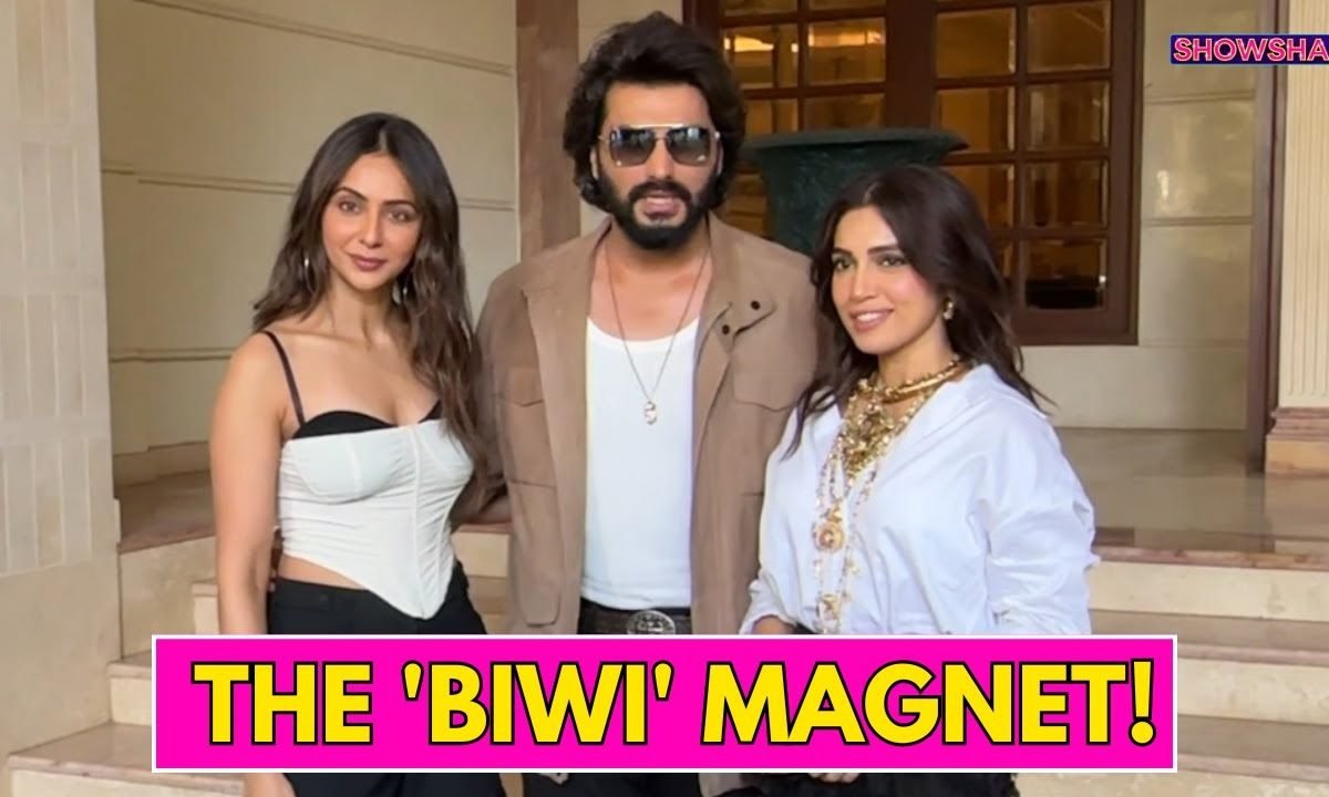 Arjun Kapoor, Bhumi Pednekar & Rakul Preet Singh Promote Mere Husband Ki Biwi | WATCH