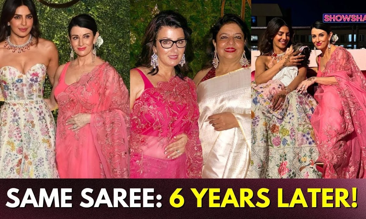 Priyanka Chopras Sasu Maa Denise Repeats Old Saree With Sentimental Value At Siddharths Mehendi