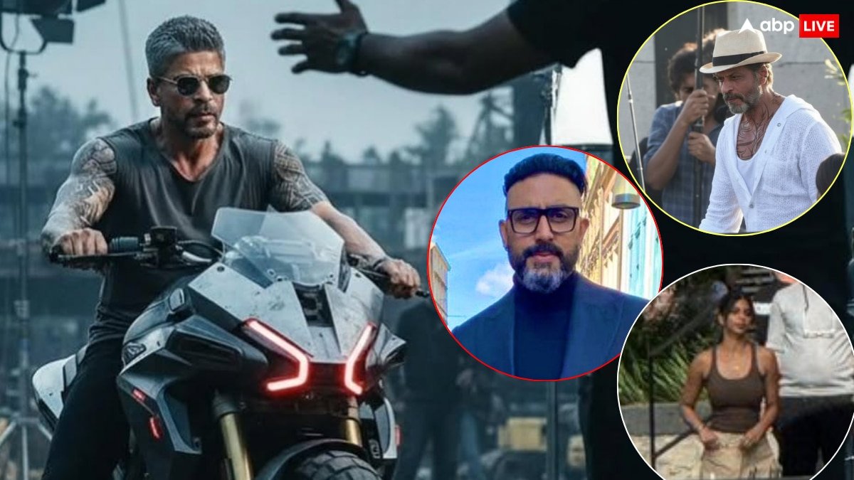 बॉडी पर टैटू, बाइक पर सवार... किंग से लीक हुआ शाहरुख खान का लुक, सुहाना-अभिषेक का दिखा ऐसा अवतार