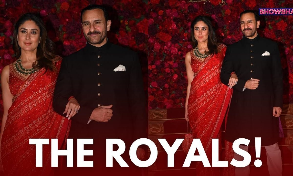 Kareena Kapoor Looks Like A Queen, Saif Ali Khan Channels Nawab Vibes At Aadar-Alekha Wedding