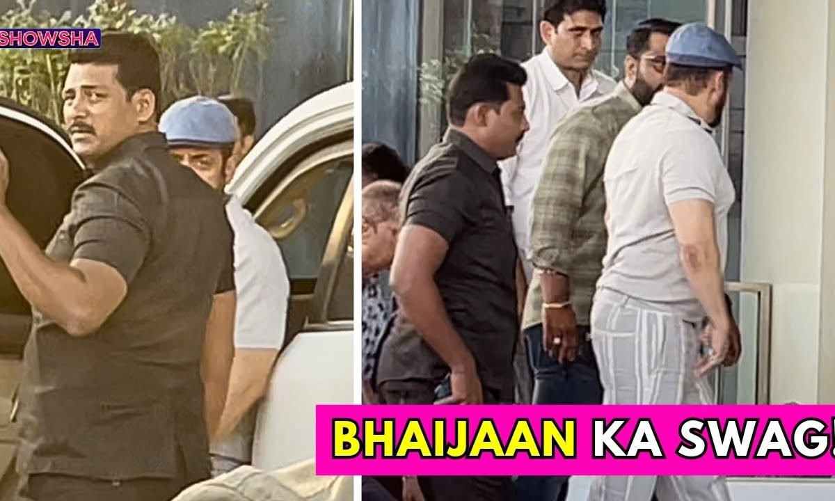 Megastar Salman Khan Looks Effortlessly Cool As Gets Papped Amidst Tight Security I WATCH