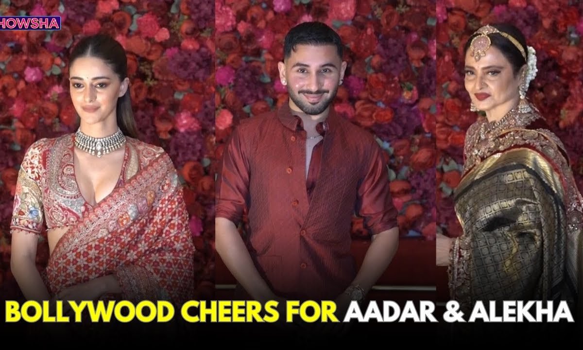 Ananya Panday, Orry, Rekha & Many MORE Serve Fashion Goals At Aadar & Alekhas Wedding I WATCH