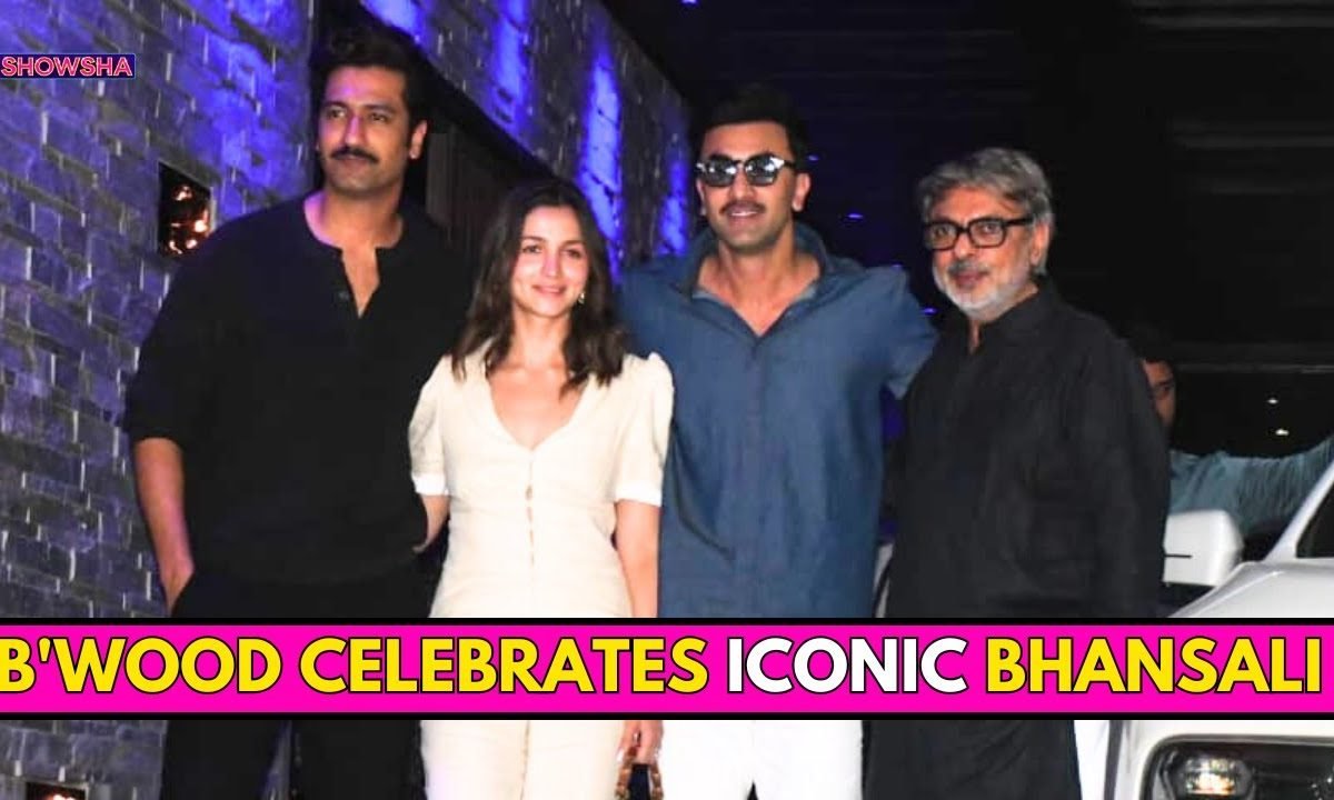Ranbir Kapoor-Vicky Kaushal Share A Hug, Alia Bhatt Poses With Sanjay Leela Bhansali At BDay Bash