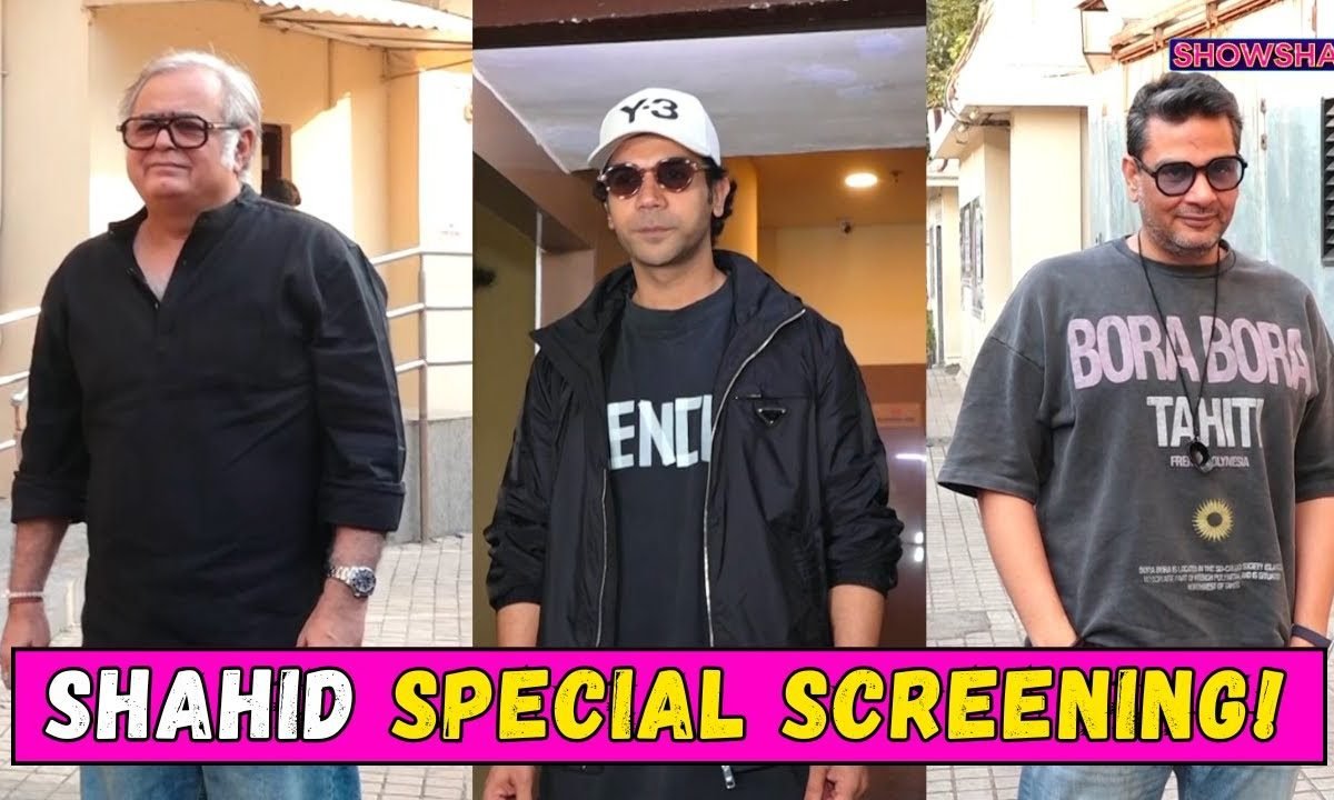 RajKummar Rao, Hansal Mehta, Mukesh Chhabra At The Special Screening Of Shahid | WATCH