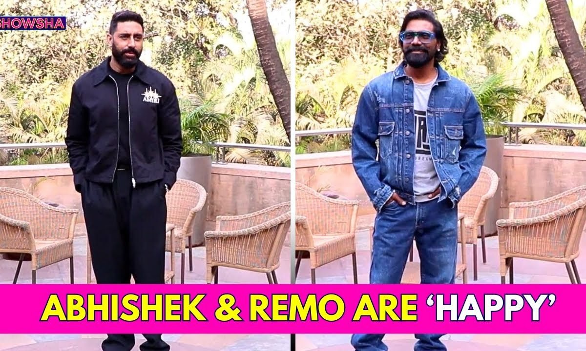 Abhishek Bachchan & Remo DSouza Are All Smiles As They Promote Their New Film Be Happy I WATCH