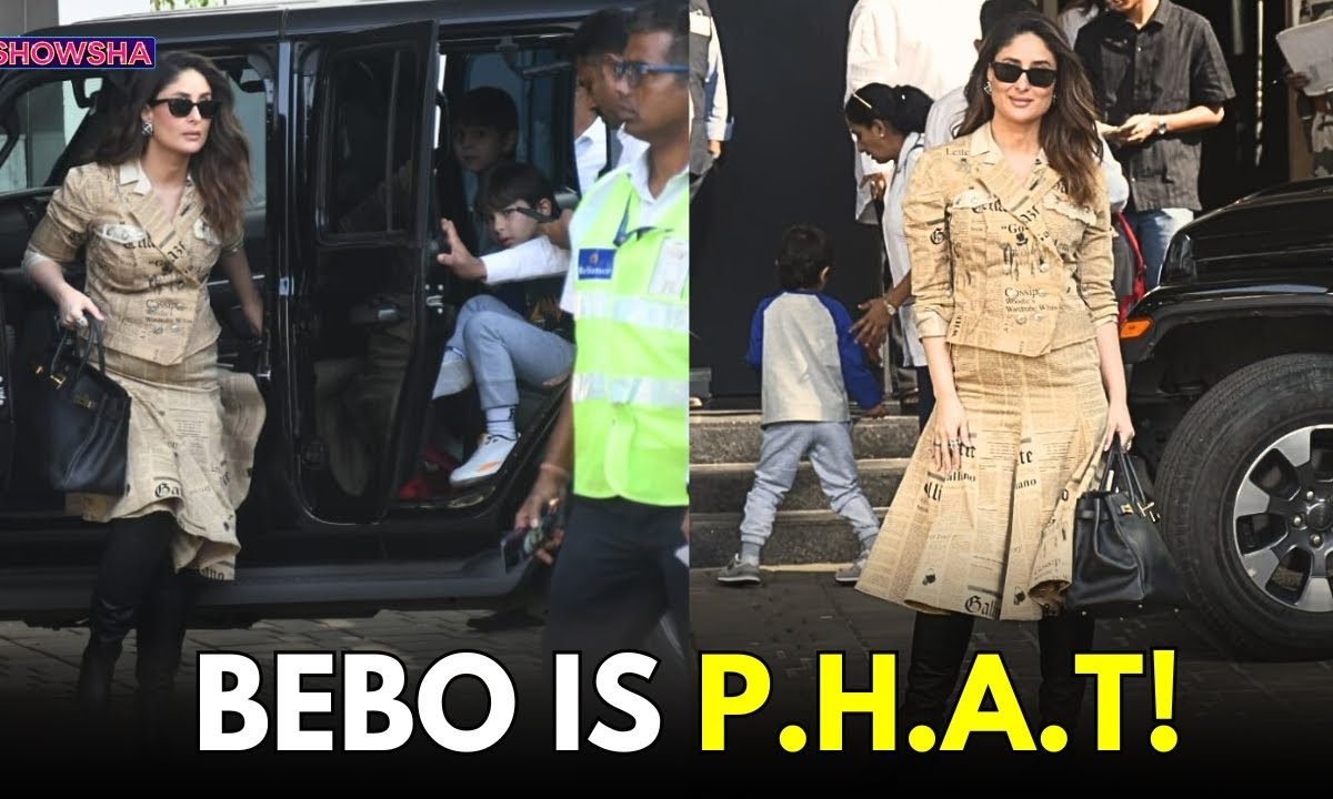 Kareena Kapoor Looks AMAZING As She Leaves For IIFA Awards With Her Munchkins Taimur Ali Khan & Jeh