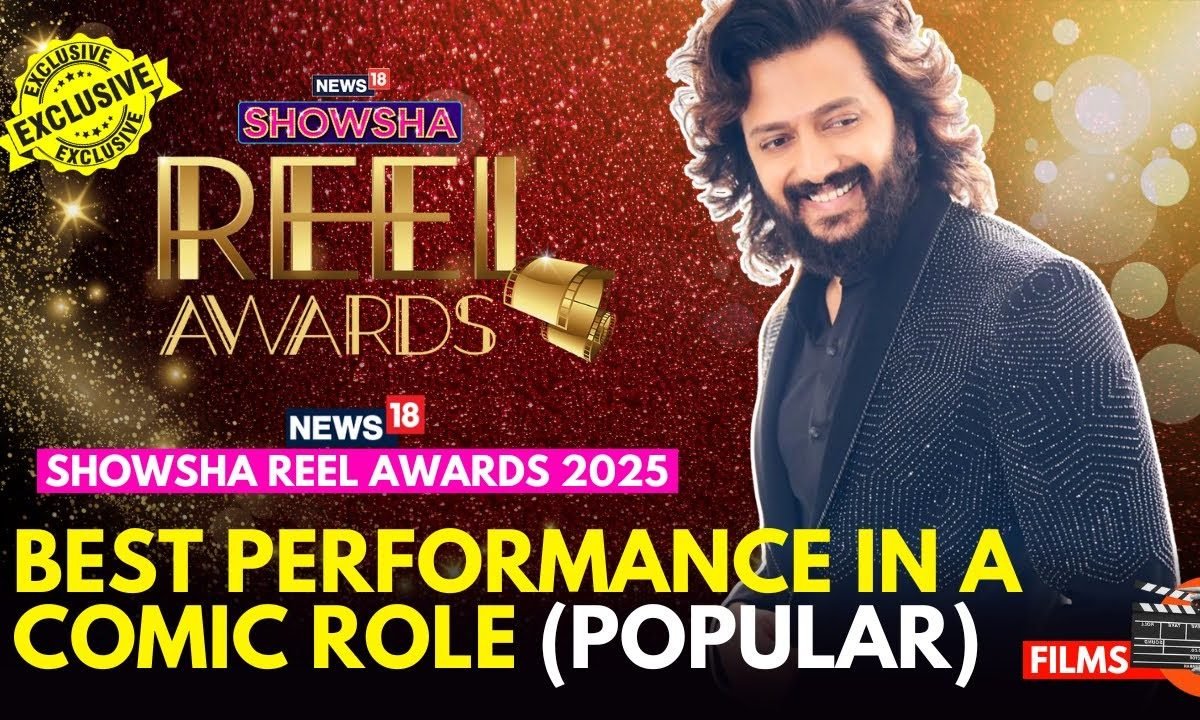 Riteish Deshmukh Wins Best Performance In A Comic Role (Popular Choice) For Kakuda At Reel Awards