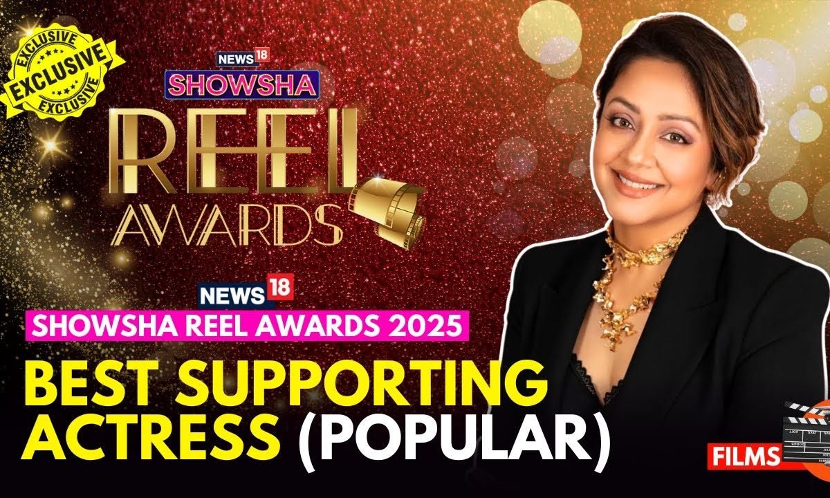 Jyothika Wins Best Supporting Actress (Popular Choice) For Srikanth At Showsha Reel Awards 2025