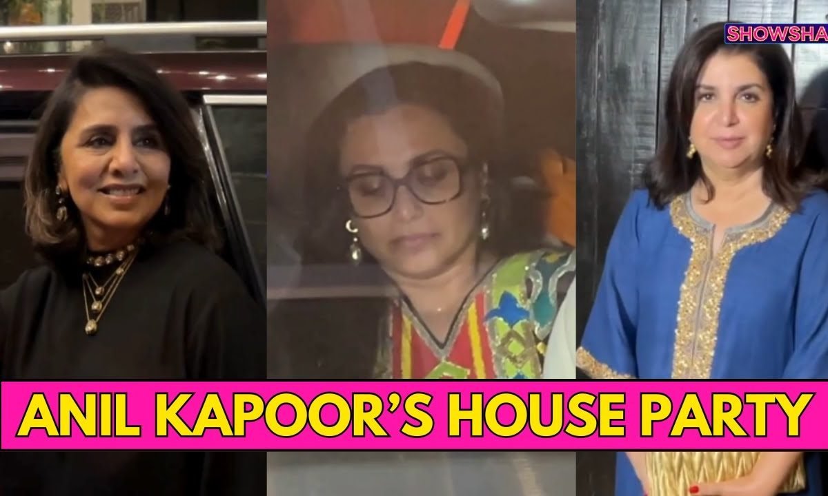 Rani Mukerji, Farah Khan, Neetu Kapoor Attend Anil Kapoors Birthday Bash | WATCH