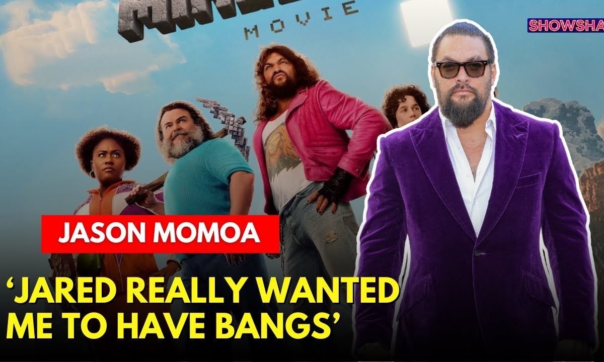 Jason Momoa & Jack Black Share Their Backstage Camaraderie At Minecraft Movies World Premiere