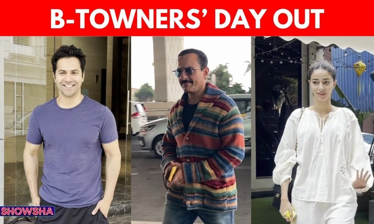 Saif Ali Khan, Varun Dhawan, Ananya Panday & MORE Spotted In The City | WATCH