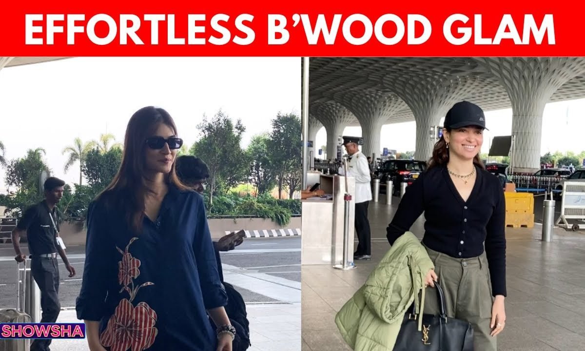 Kriti Sanon & Tamannaah Bhatia Show How To Serve Airport Looks In Casual Fits | WATCH