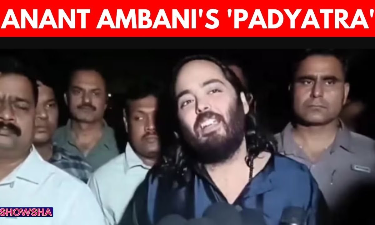 Anant Ambani Leads 140-km ‘Padyatra’ From Jamnagar To Dwarkadhish Temple | Watch