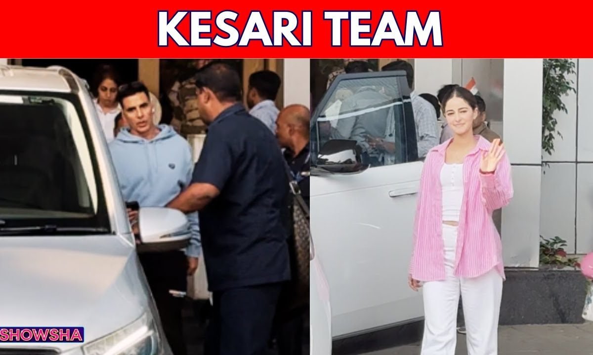Akshay Kumar & Ananya Panday Return To Mumbai After Unveiling Kesari - Chapter 2 Trailer In Delhi