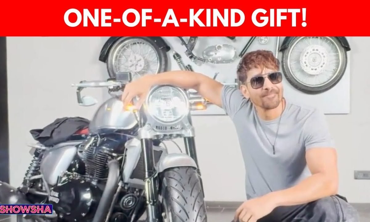 Harshvardhan Rane Receives One-of-a-Kind Custom Royal Enfield Motorcycle | Watch Him Flaunt His Gift