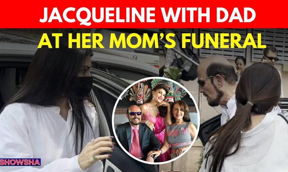 Jacqueline Fernandez Arrives For Mom Kims Funeral With Her Dad