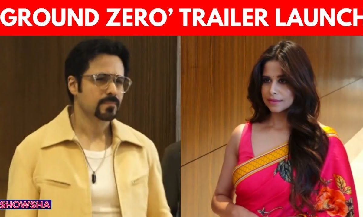 Emraan Hashmi Channels Classic Bollywood Hero Vibe, Sai Stuns In Pink At Ground Zero Trailer Launch
