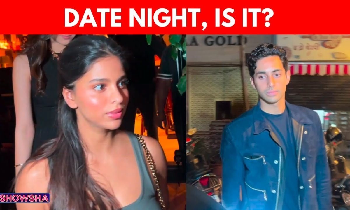 Rumoured Love Birds Suhana Khan & Agastya Nanda Step Out For Dinner | WATCH