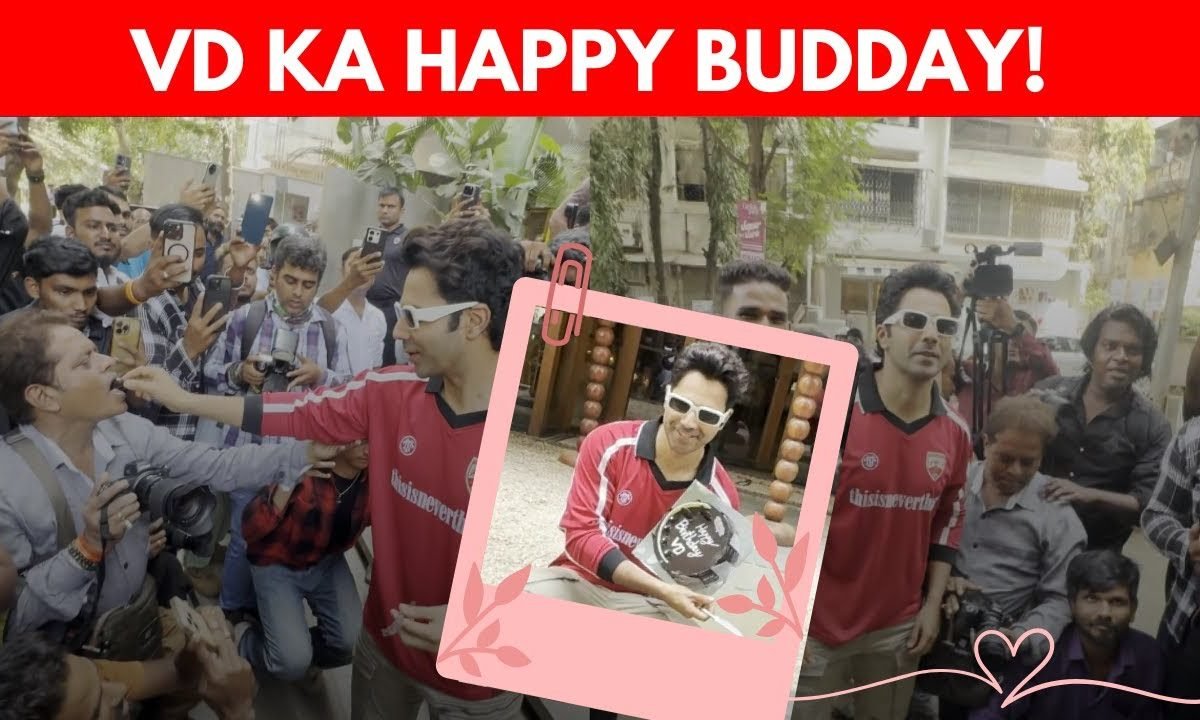 Varun Dhawan Rings In Birthday Early With Paps; Shares Cake & Smiles | WATCH