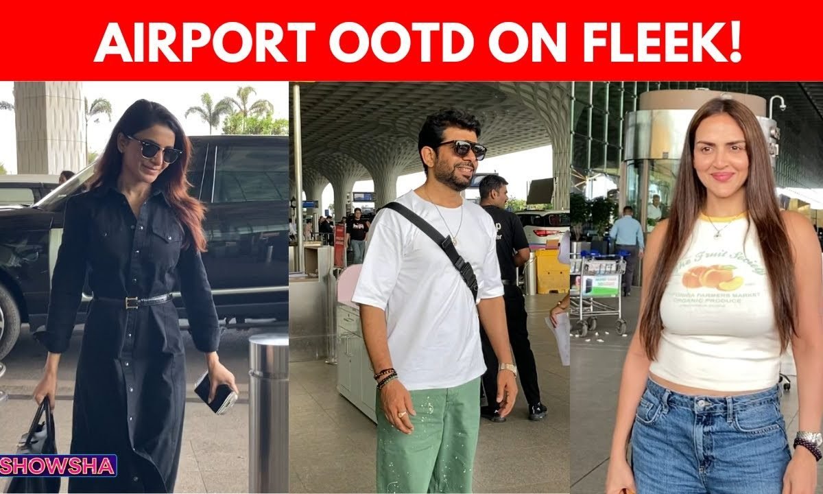 Samantha Ruth Prabhu, Viineet Kumar Siingh & Esha Deol Spotted at Airport | Stylish Airport Looks