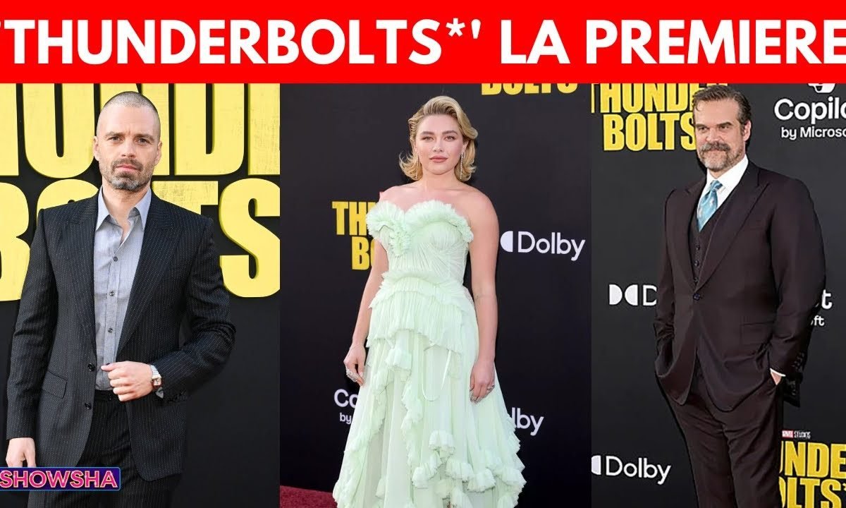 Florence Pugh, Sebastian Stan, David Harbour Attend Thunderbolts* LA Premiere In Style | N18G