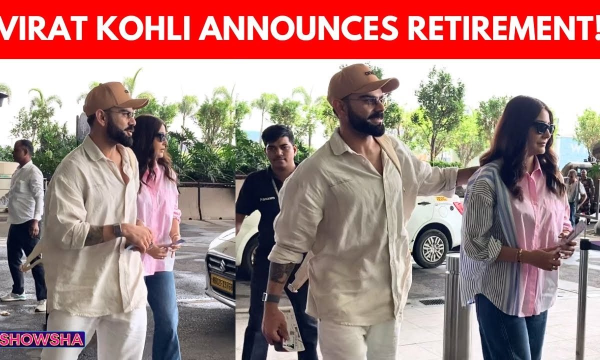 Virat Kohli, Anushka Sharma Spotted At Mumbai Airport Minutes Before He Announces Retirement I WATCH