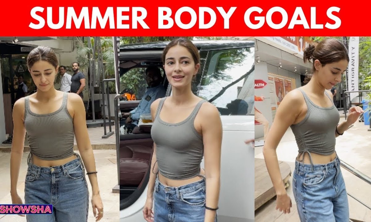 Ananya Panday Flaunts Her Toned Svelte Frame In A Fitted Top And Casual Denim | WATCH