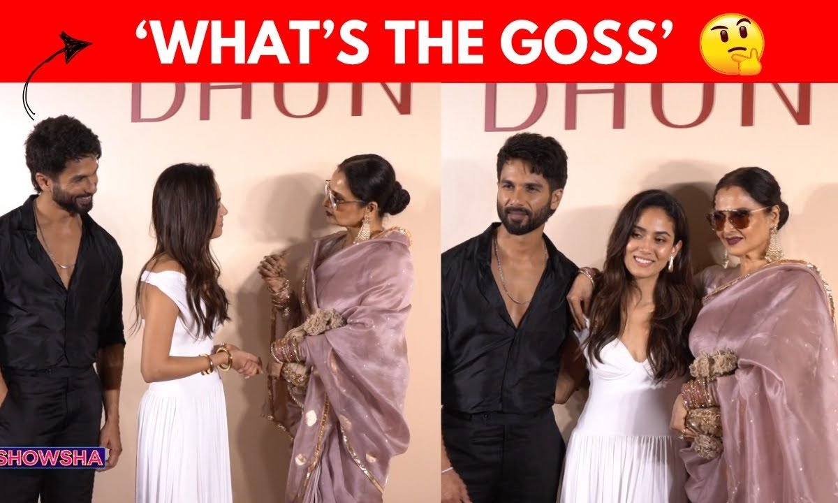 Mira Rajput & Shahid Kapoor Shower Love On Rekha At Wellness Brand Launch | WATCH