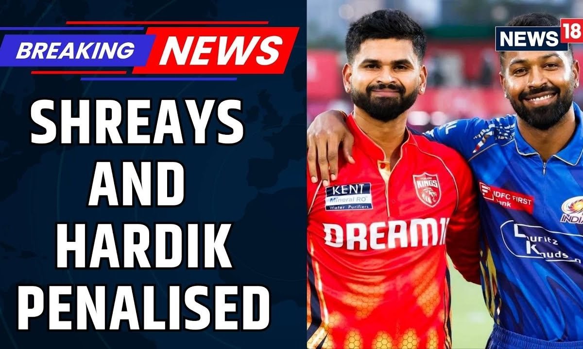 IPL 205 News | Shreyas Iyer And Hardik Pandya Penalized For Slow Over Rate In IPL Qualifier 2