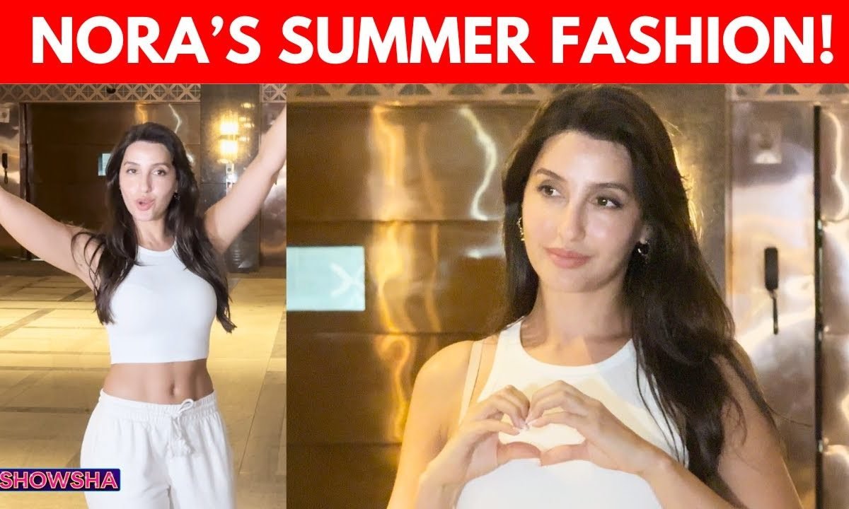 Bollywood Diva Nora Fatehi Flaunts Her Perfect Abs In A Stunning White Crop Top I WATCH