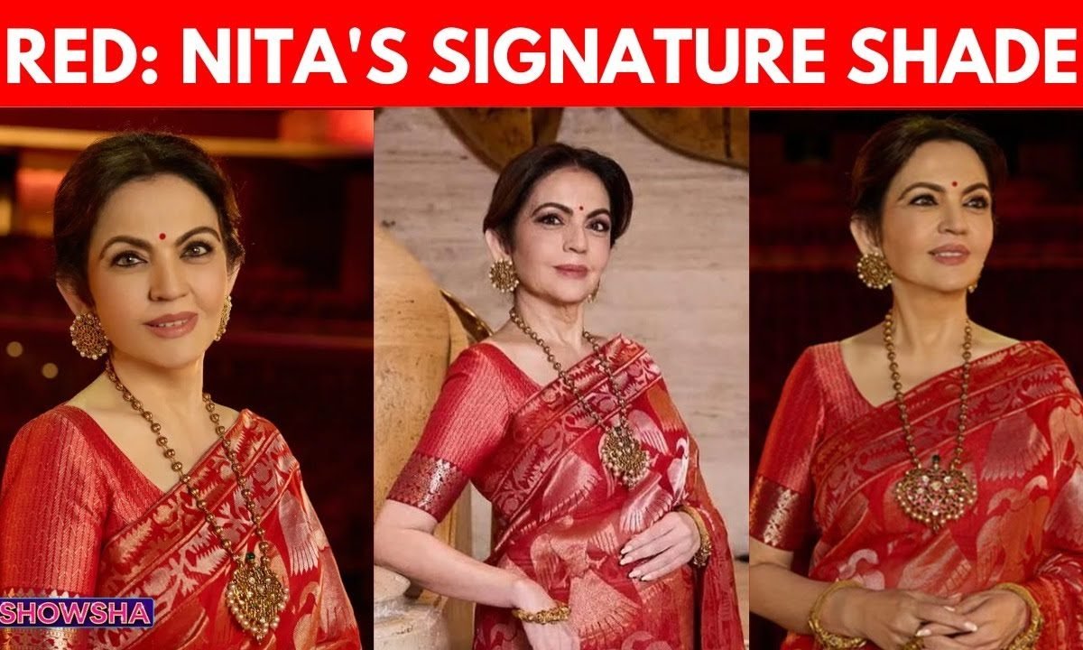 Nita Ambani Steals The Spotlight In Elegant Sindoori Red Saree, Statement Gold Jewellery | DECODED