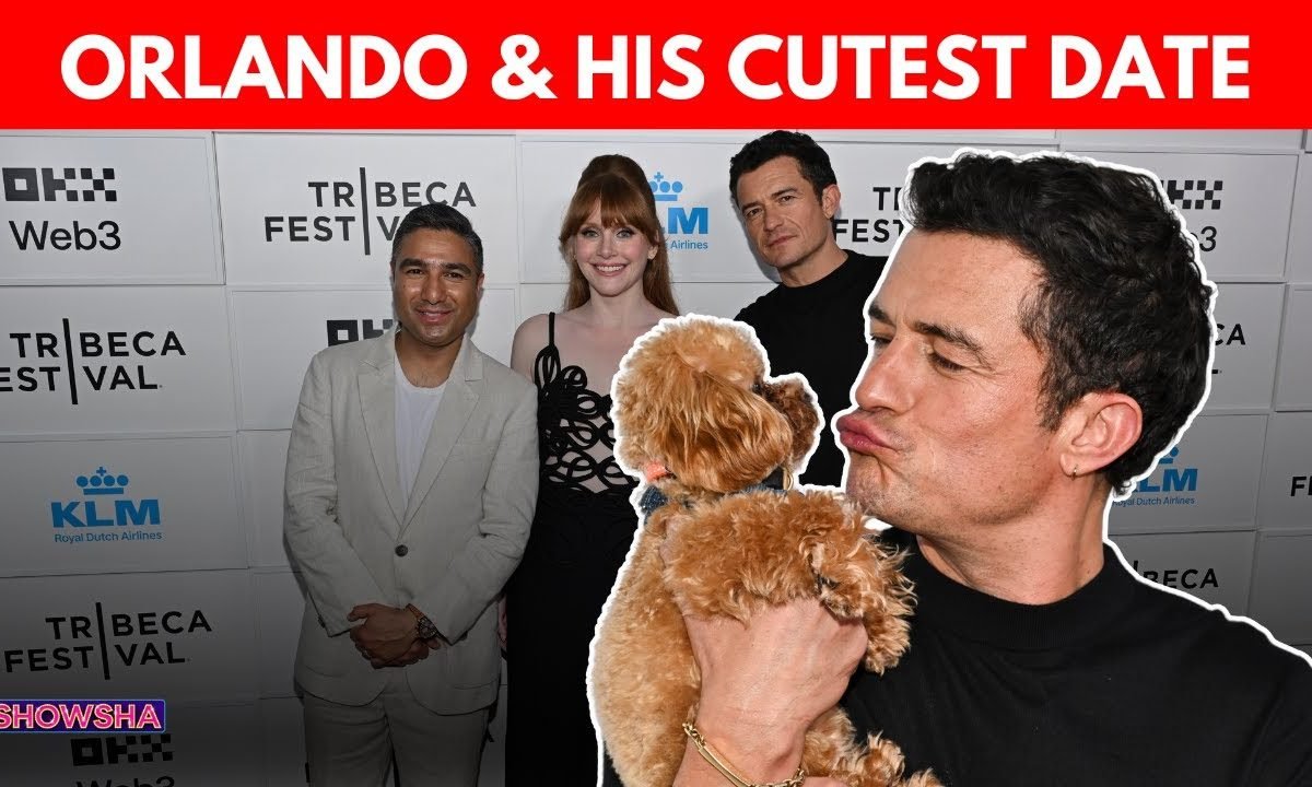 Orlando Bloom & His Teacup Poodle Steal The Show At Tribeca Deep Cover Premiere | N18G