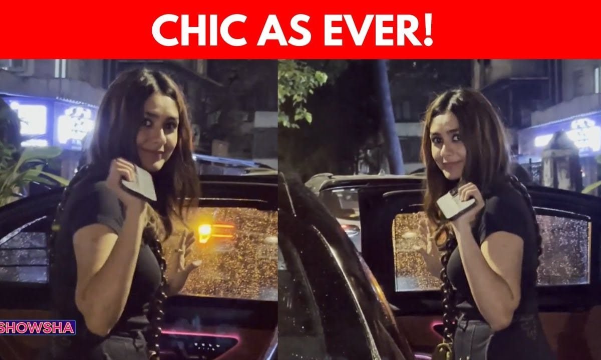 Mrunal Thakur Nails The Casual Glam Game In A Sleek Monochrome Look | WATCH