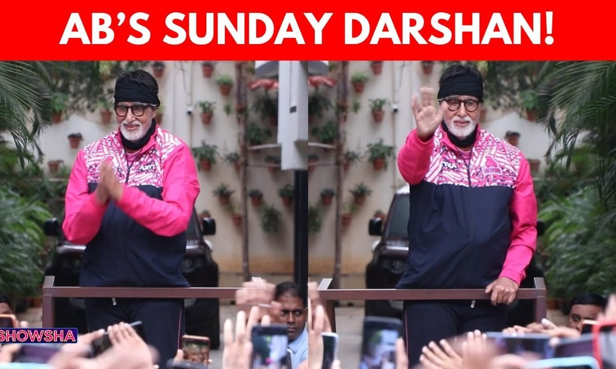 Amitabh Bachchan Keeps Up His Sunday Tradition, Greets Sea Of Fans Outside Jalsa | WATCH