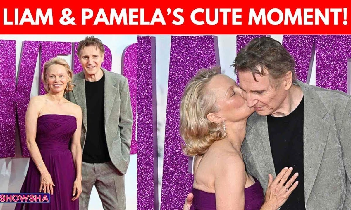 Pamela Anderson Kisses Liam Neeson As They Premiere The Naked Gun Reboot In London I WATCH I N18G