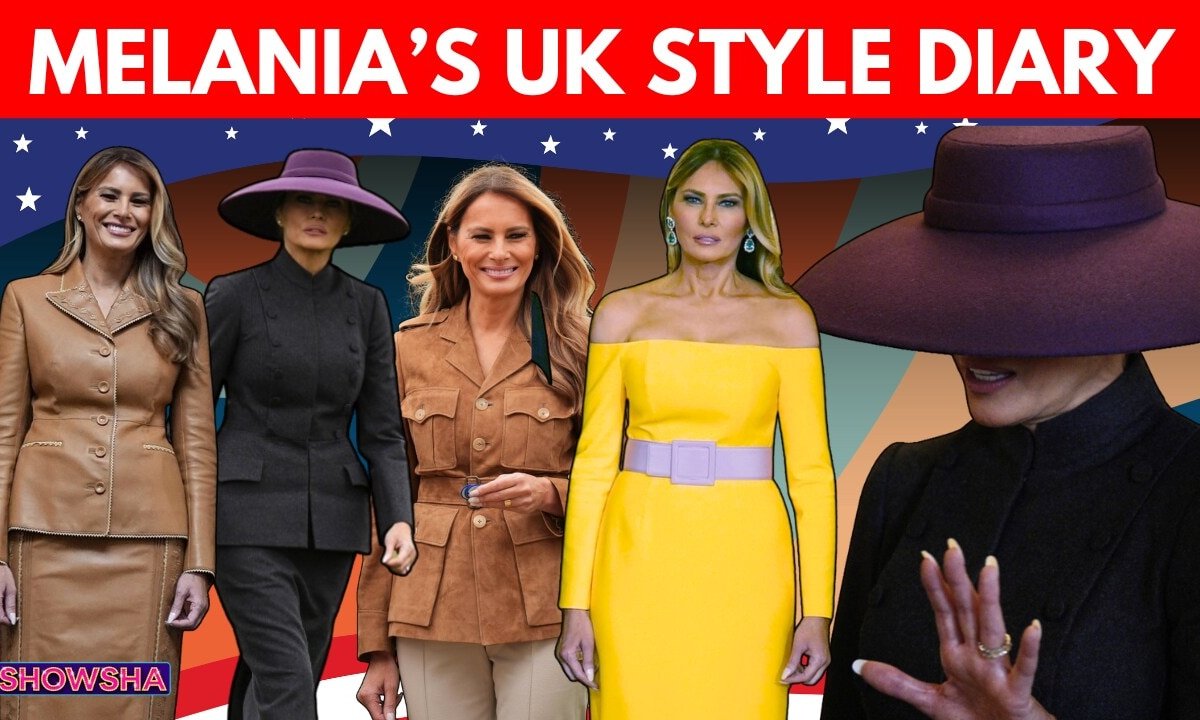 Melania Trump Blends Chic Americana With A Royal Flair In UK Visit With Donald Trump | DECODED; N18G