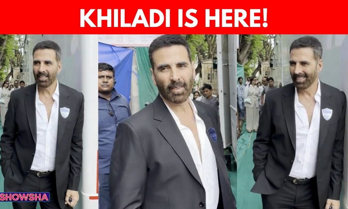 Akshay Kumar Keeps It Classic In Black Suit As He Steps Out For A Shoot In Bandra | WATCH