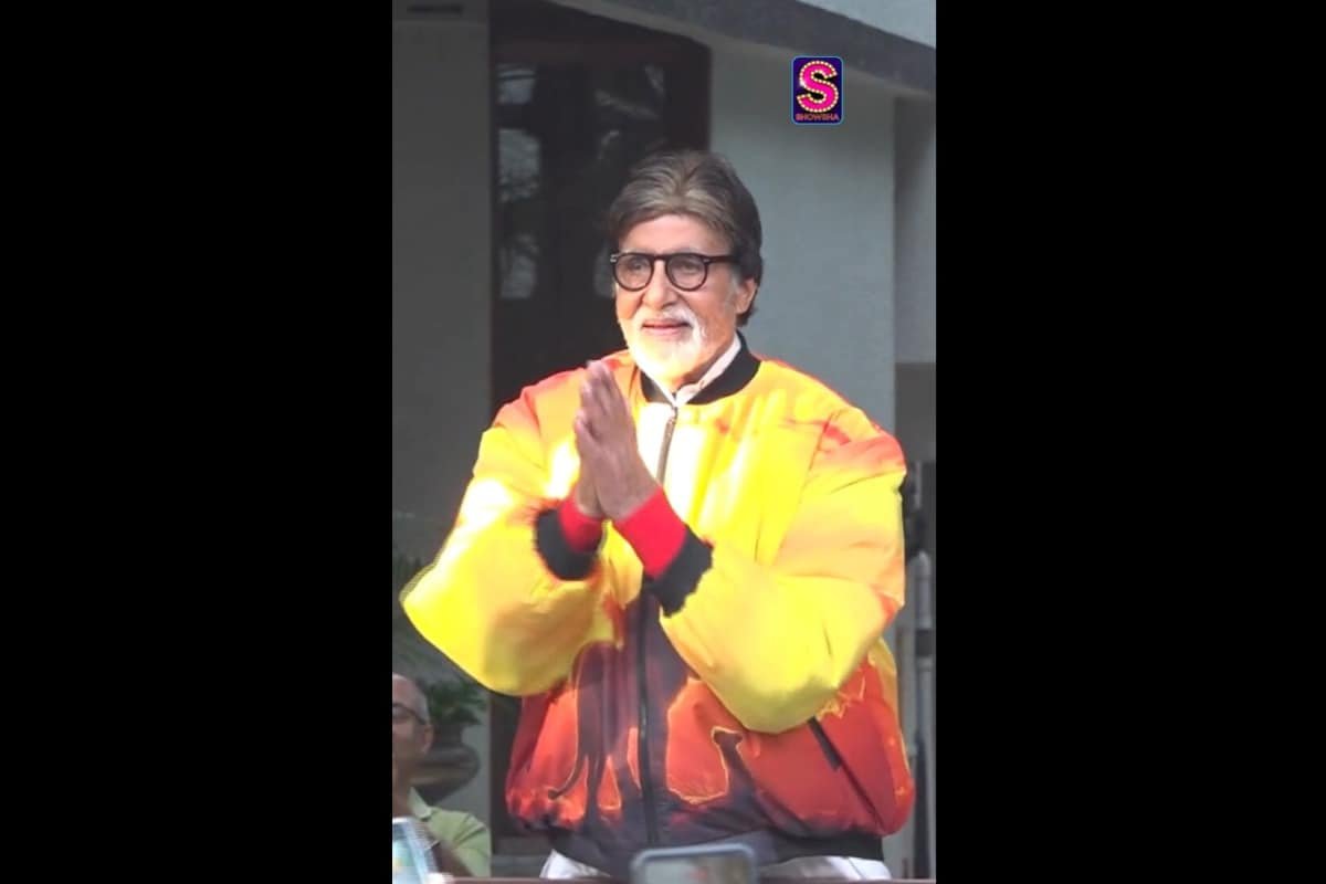 Amitabh Bachchan warmly greets his adoring fans on his birthday, celebrating a timeless legacy