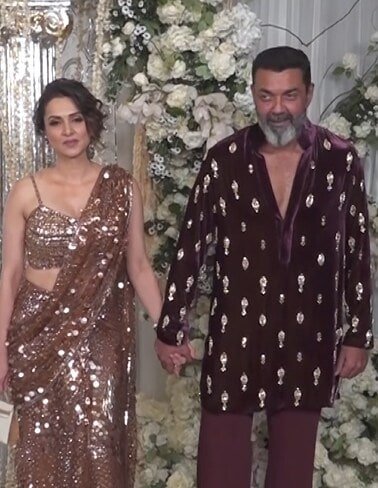 Couple Goals Alert! Bobby Deol & His Wife Shine Bright at Manish Malhotra’s Diwali Bash