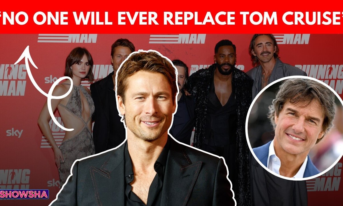 Glen Powell, Colman Domingo & Emilia Jones Ooze Glam At The Running Man UK Premiere | N18G