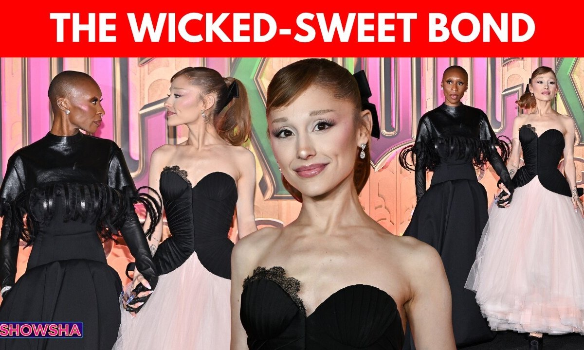  Ariana Grande & Cynthia Erivo Continue Their Friendly PDA At Wicked: For Good NY Premiere | N18G