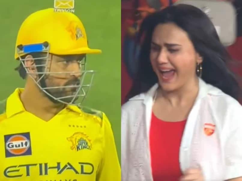 Watch: Dhonis Reaction As Preity Zinta Celebrates Shashanks Dropped Catch