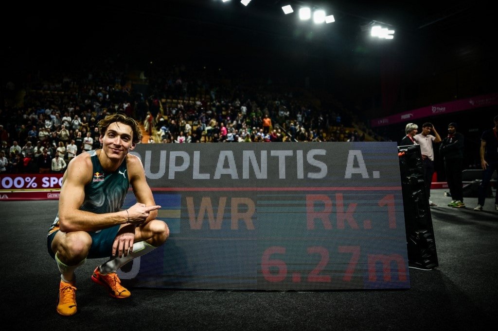 Duplantis Breaks His Own Pole Vault World Record With Leap Of 6.27m