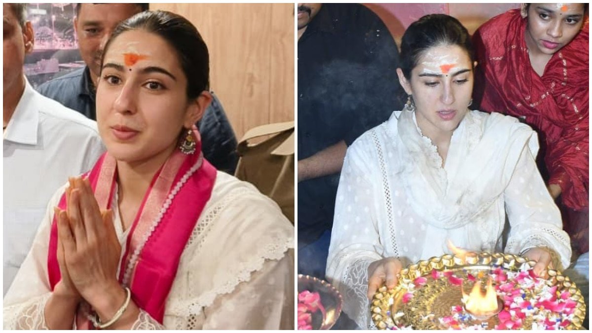 वाराणसी पहुंचीं सारा अली खान, गंगा आरती के बाद विश्वनाथ मंदिर में भी किया दर्शन