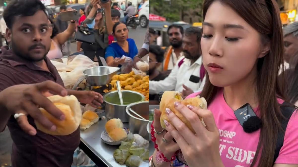 Viral Video: Hong Kong Vlogger Speaks Marathi To Order Vada Pav In Mumbai, Wins Hearts Online