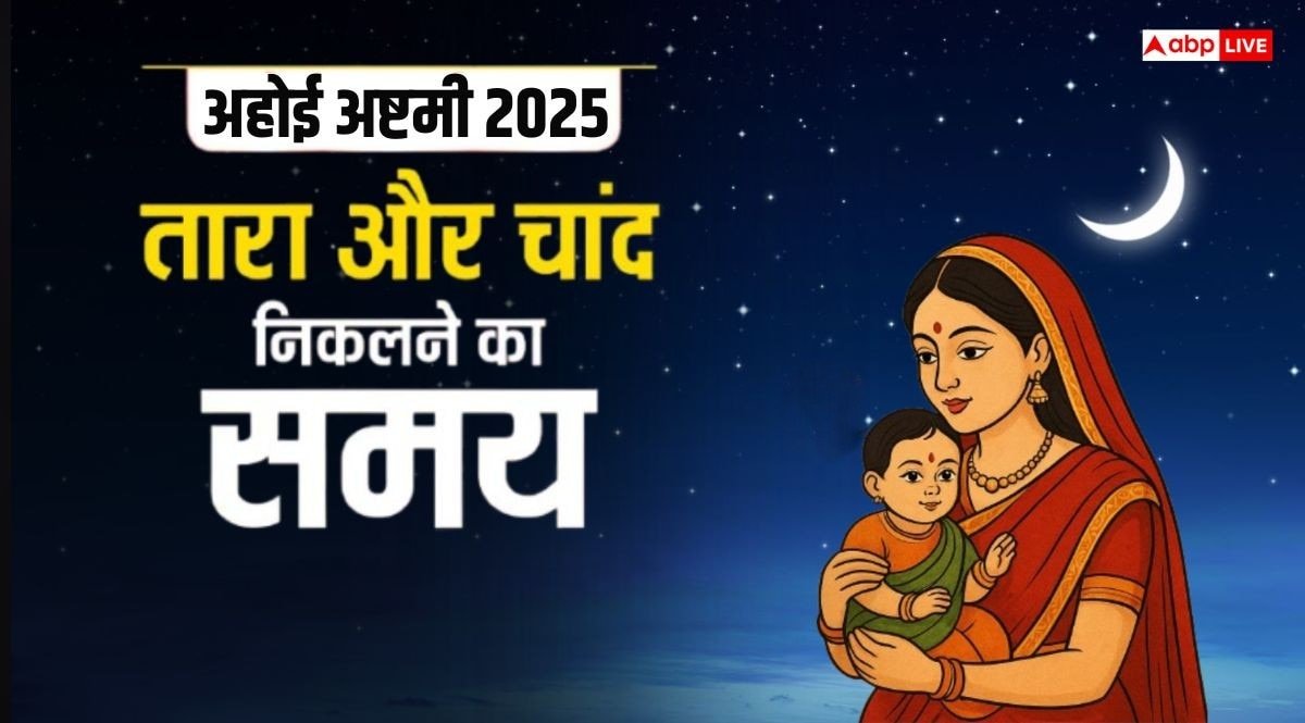 Ahoi Ashtami 2025 Star Moon Time: अहोई अष्टमी पर कितने बजे होगा चंद्रोदय, तारे को कब दिया जाएगा अर्घ्य, जानें शहर अनुसार समय