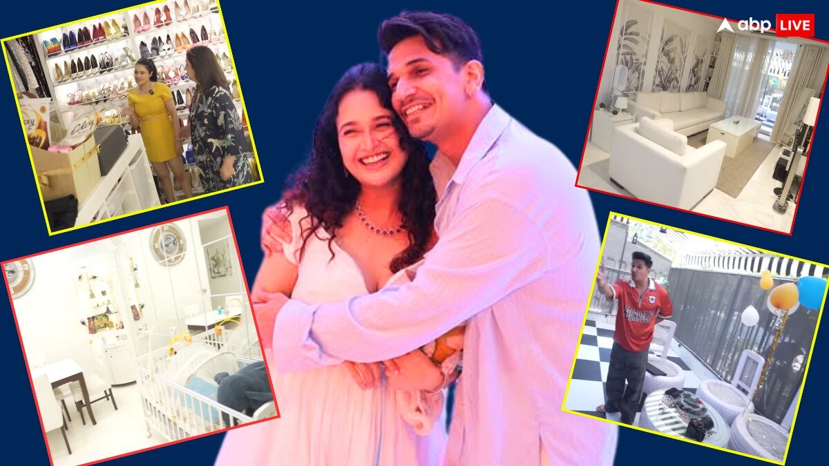 किसी महल से कम नहीं प्रिंस नरूला का घर, बीवी युविका की ड्रेसेस-हील्स के लिए बना है अलग कमरा, देखें तस्वीरें