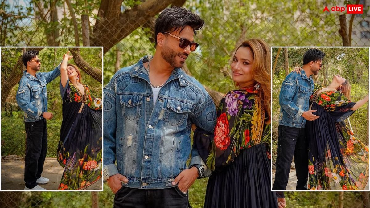 मुंबई की सड़कों पर पति संग रोमांटिक हुई अंकिता लोखंडे, फ्लोरल ड्रेस पहन दिए ऐसे-ऐसे पोज